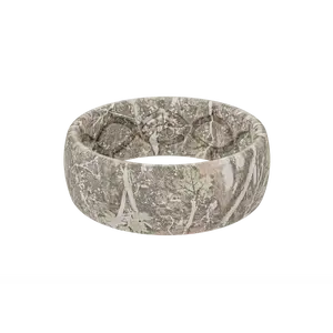 Groove Life Faded Camo Silicone Ring – Neutral Camo Men’s Wedding Band for Everyday Wear, Outdoors & Active Lifestyle