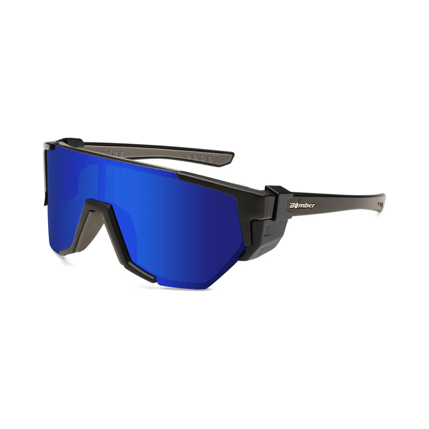 Bomber Eyewear Jager Bomb Unisex Full Shield Safety Sunglasses for Men, ANSI Z87+ Durable Polycarbonate Frame, UV Protection, Polarized & Standard Lenses, Lightweight for Job Site Work, Durability
