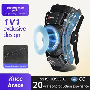 V1 Exclusive Dual Silicone Knee Brace - 6-in-1 Professional Support for Sports, Injury Recovery, Compression Protection and Knee Pain Relief