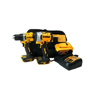 Dewalt DCF805 Impact Drill Plus DCF850 Impact Driver Set, 20V Lithium Tools For Equipment Maintenance And Assembly, Features Multiple Speed Gears And Stable Torque Output
