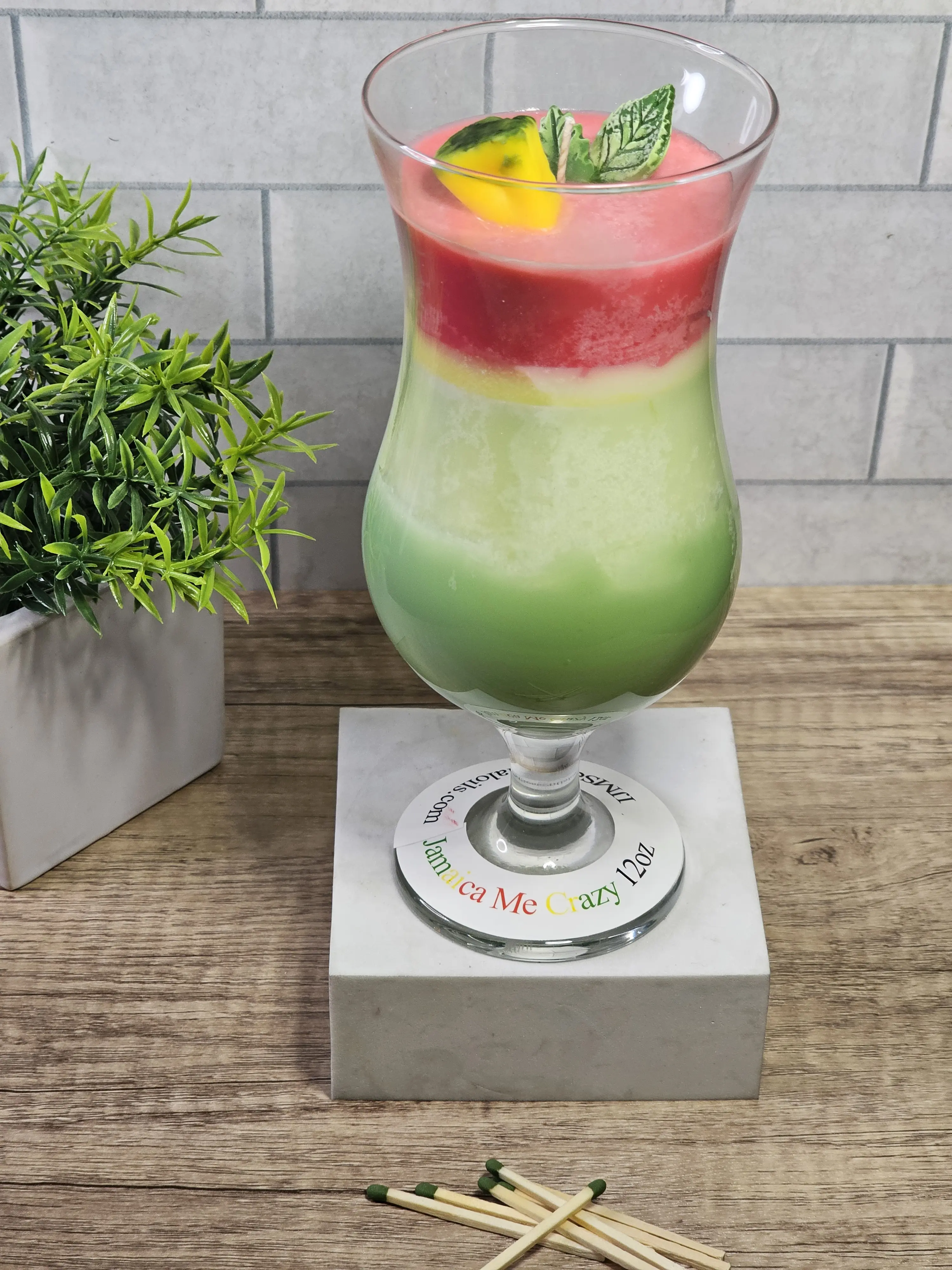 Jamaica Me Crazy Daiquiri Drink Candle