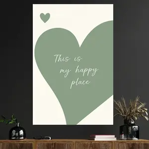 1 Piece Sage Green Wall Art, Home Decor Products, Modern Minimalist Design Poster, Suitable for Bedroom, Living Room Decoration - Soft Green Tone Aesthetics, Frameless Neutral Tone Modern Home Decoration