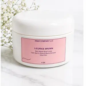 MAU .G LLC  LICORICE BROWN  SKIN REPAIR BODY LOTION  DARK SPOT &STRENGH MARKS REMOVAL GLOW SKIN