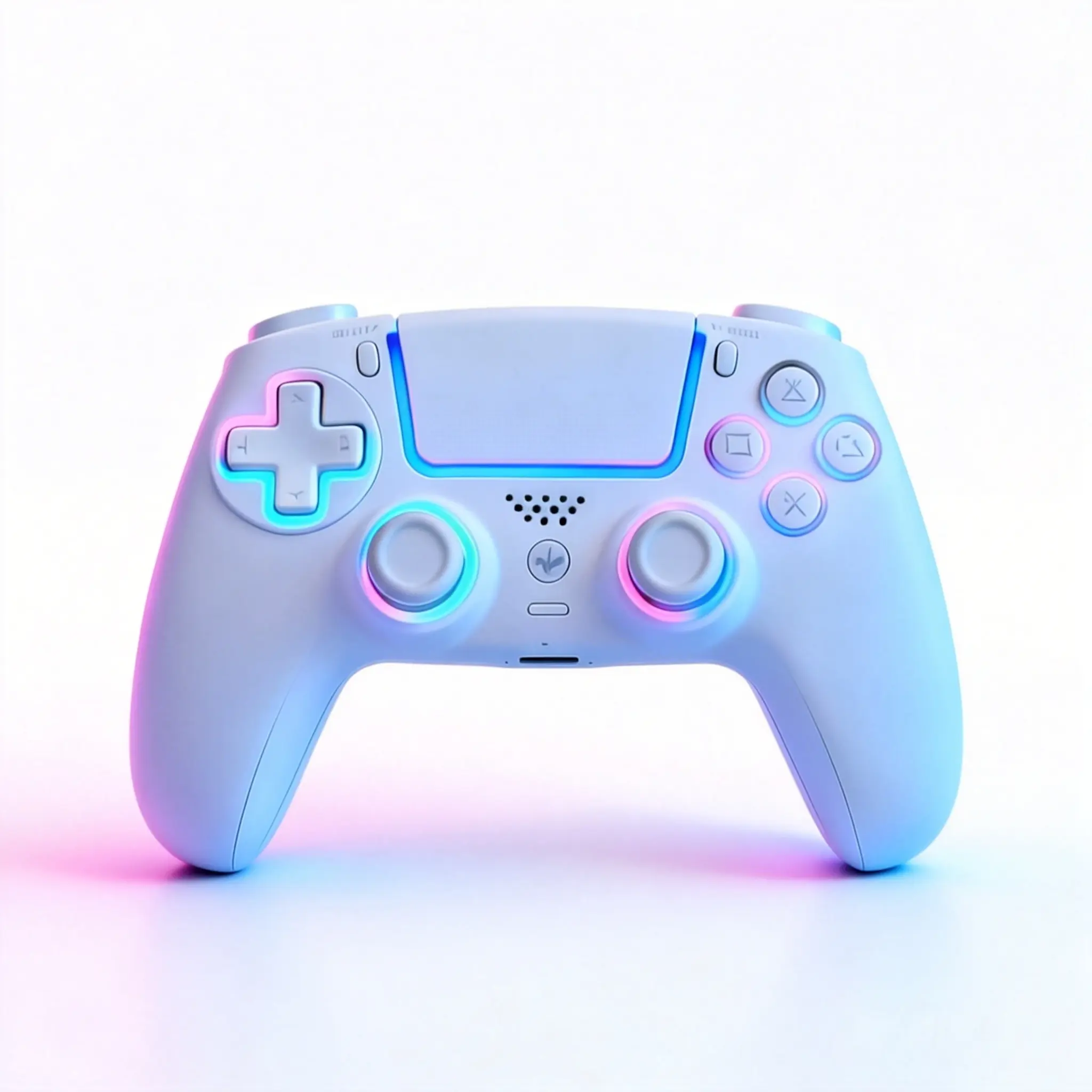 Anti-Stick Drift Hall Effect PS5 Pro/PC Wireless Gamepad with Turbo Macro, 6-Axis Gyroscope, Dual-Vibration, 3-Mode RGB Lighting, 1000mAh Battery, Programmable M1/M2 Keys, 3.5mm Jack & Wired USB Mode. controller joystick