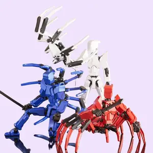 Mechanical Spider Assembly Toy 3D Printed Warrior DIY Building Kit for Kids Educational Stress Relief Gift Boys Girls Solar Robot Interactive Montessori Talking Flash Cards