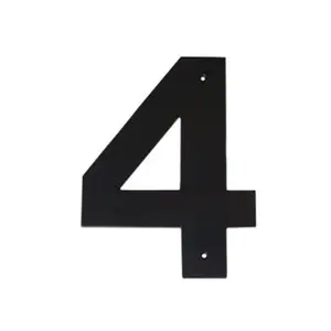 212 MAIN Aluminium Individual House Number 4 - 16 in. Helvetica Modern Helvetica Font Sign by Montague Metal Products (Model HHN-4-16)