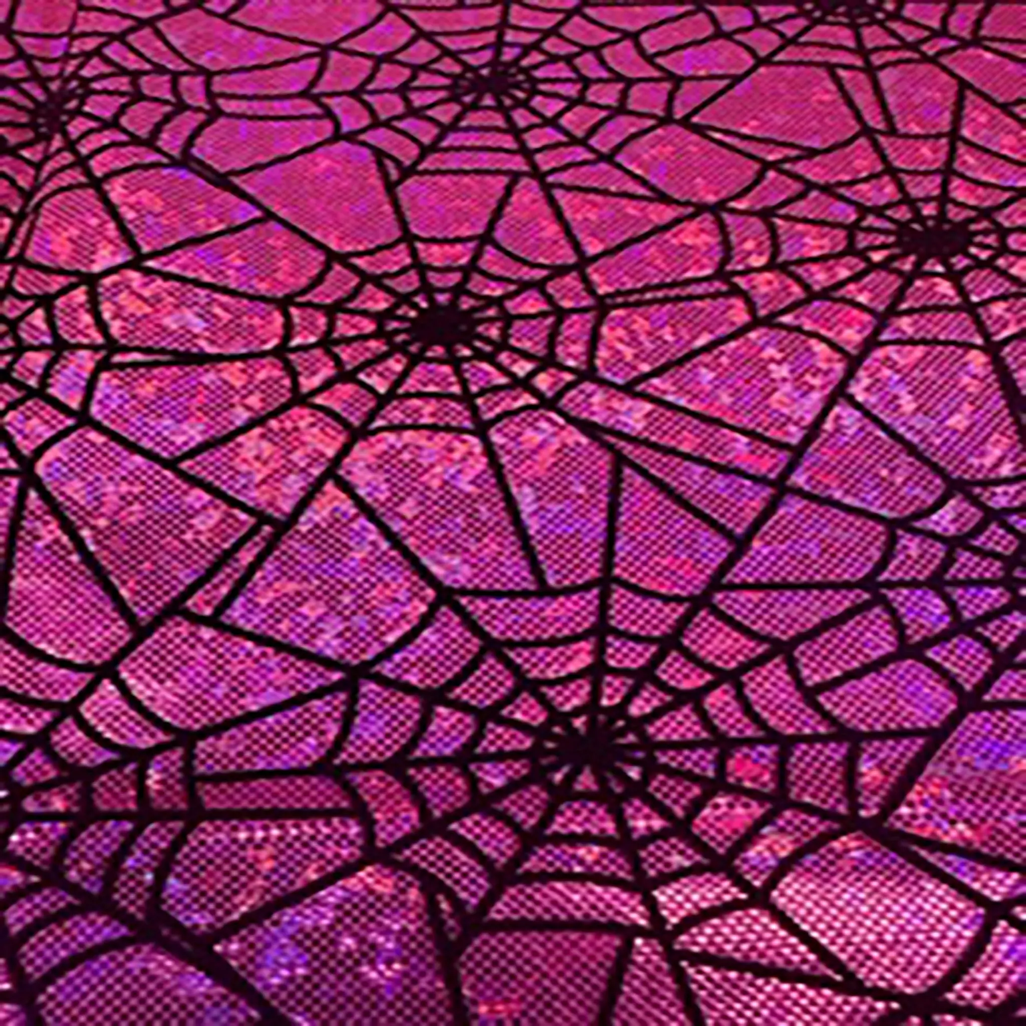 Holographic Spiderweb Flocking Fabric, 80% Nylon-20% Spandex Stretchy 4-Way Stretch 290g/yd, for Costumes, Cosplay & Dancewear, Sold by the Yard, Athleisure Fashion