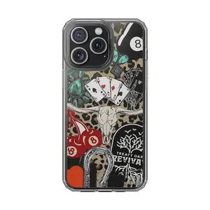 Western Leopard Phone Case, iPhone 17 16 15 14 13 12 11 X 8 7 Pro Max/Pro/Mini, SAMSUNG GALAXY 21 S22 S23 S24 25 ULTRA PLUS Shockproof Anti-Drop Protective Cases