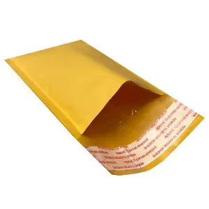 UOFFICE Pack of 500 Bulk Kraft Bubble Mailers 4" x 8" - #000 Self-Seal Padded Envelopes