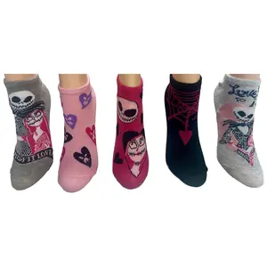 Nightmare Before Christmas Ladies' ValentinesSocks - 5 Pair