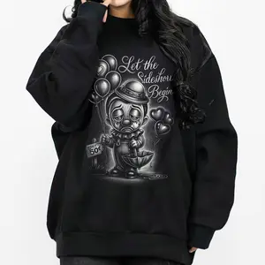 Chicano Clothing Lowrider Chicana Art Gangster Cholo Outfit Cotton Fabric CN71103 Menswear Casual Streetwear Hoodie Unisex Loose Oversized Pullover Black Sweatshirts