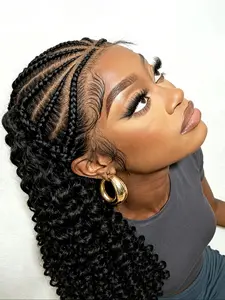 New Goddess Braid Wig Hd13x6 Lace Front Fashion Headband Wig, Unique Wave Style, Wavy Synthetic Wigs, Customizable Look, Perfect for Daily Work Use, Pre Braided Wig