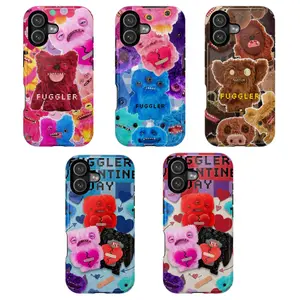 Fuggler Funny Ugly Monster Aesthetic Phone Cover | Colorful Monster Collection | Unique Gift Idea for Friends & Family | Cover for IPhone 17 16 15 14 13 12 SE Max Pro Samsung galaxy Ultra 21 22 23 24 25