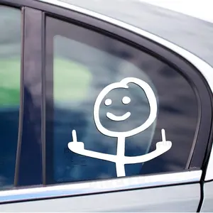 Stickman Peeker Decal Car Sticker Laptop Sticker Tumbler Sticker White