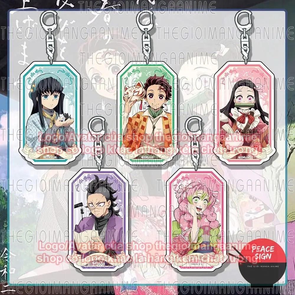 [NEW] Anime-Inspired Chibi Acrylic Keychain Set | Cute Cartoon Accessories for Bags & Keys