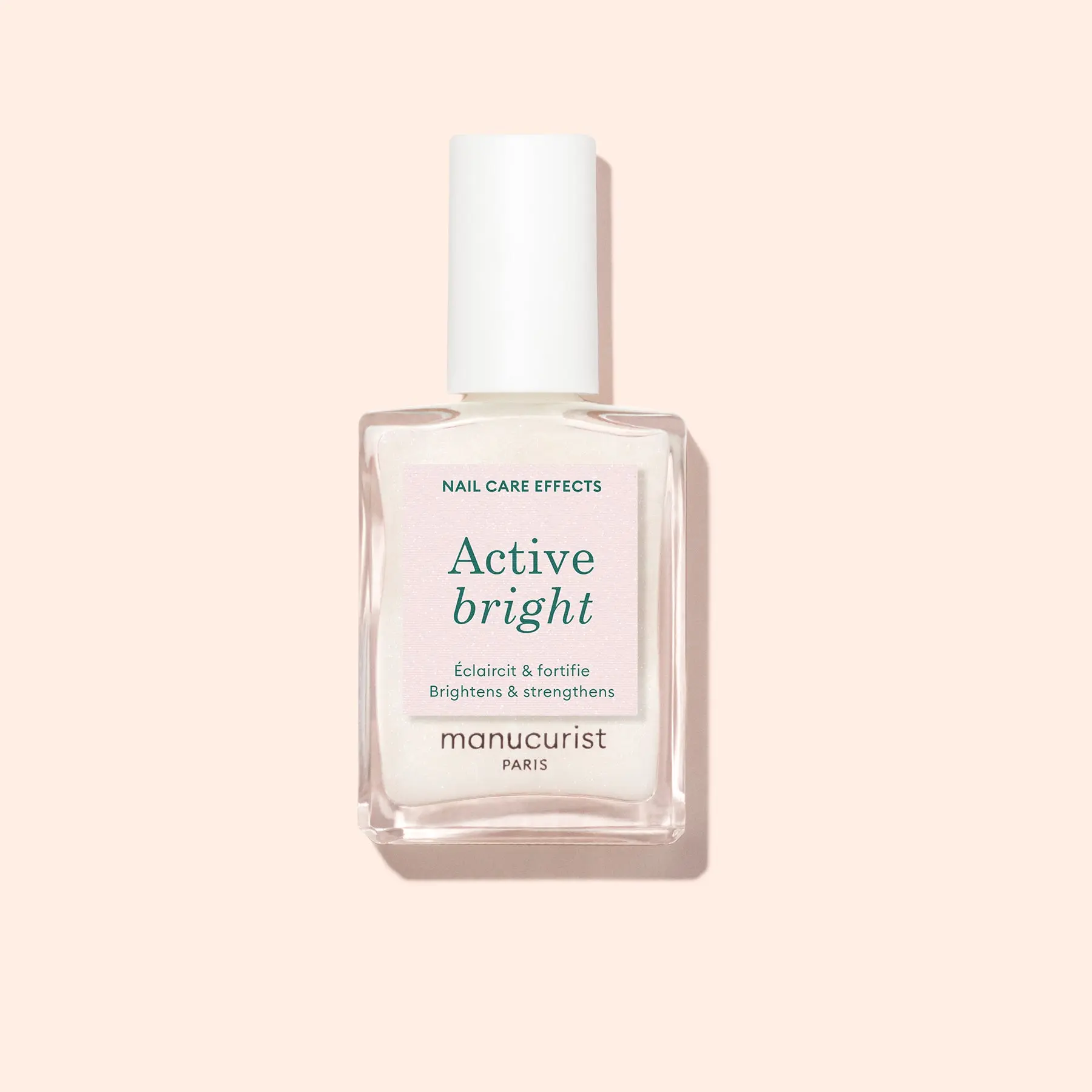 Manucurist Active Bright - Nail Strengthener & Enhancer - Brightens and Evens Nail Tone