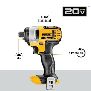 NEW DCF885B Dewalt 20V Max 1/4-in Compact Impact Driver DCF885B (Tool Only)