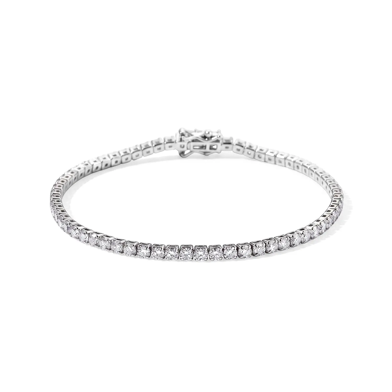 EverTrue Moissanite Tennis Bracelet in Platinum Bond (6.50 In) 5.50 ctw