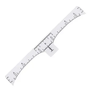100Pcs Eyebrow Ruler Sticker Disposable Eyebrow Mapping Ruler Sticker for Microblading Permanent Makeup Henna, Brow Stencil Adhesive Measuring Shaper Tool