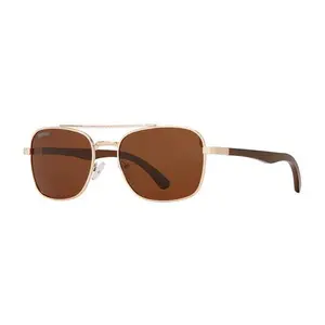 Rye Gold & Walnut Sunglasses
