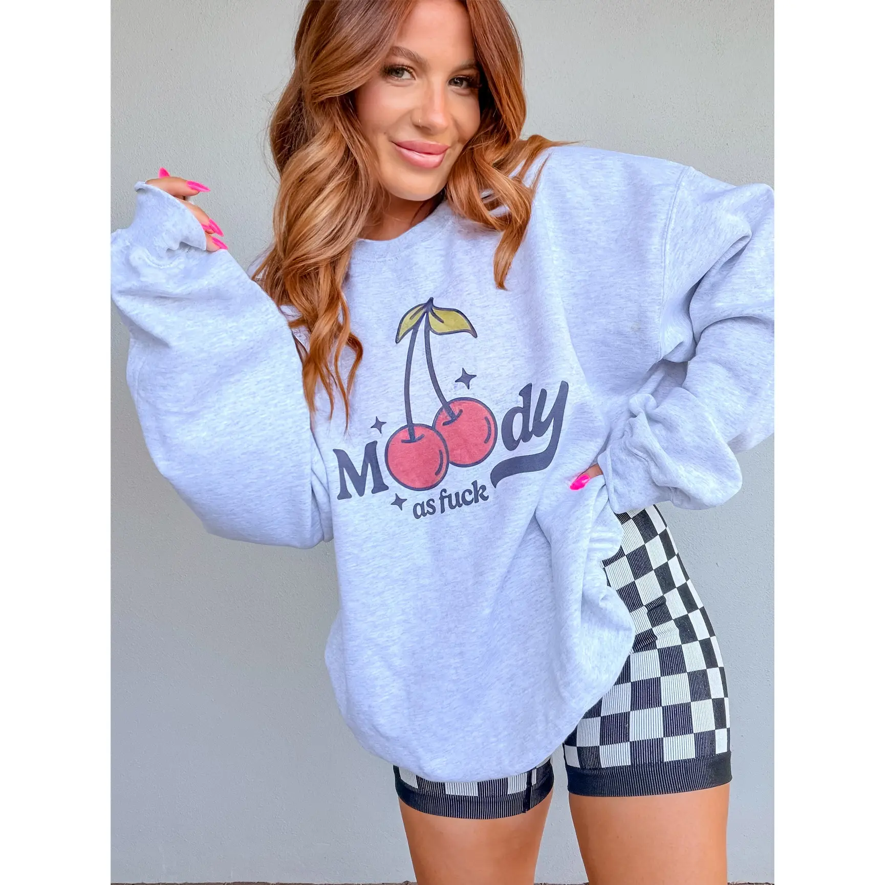 Moody Cherries Graphic Top