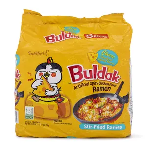 Samyang Buldak Ramen, Cheese Hot Chicken Flavor 5pk 24.70 oz Spicy Creamy Instant Food