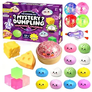 25PCS Mystery Dumpling Blind Box | Slow Rebound Stress Relief Toys | Surprise Assorted Styles, Sensory Fidget Pack, Perfect Birthday Gift for Kids