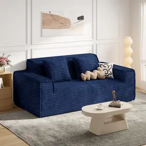 77'' Modern Cloud Loveseat Sofa, No Assembly Required Comfy Deep Seat Couches for Living Room, Bedroom, Apartment，1 pcs
