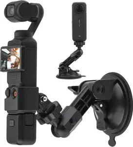 Suction Cup for DJI Osmo Pocket 3 Car Mount, Windshield Window Dash Holder Kit with Universal 1/4" Screw Suitable for Osmo Pocket3 Osmo Action Insta360 Mobile Phone Holder Camera Accessories