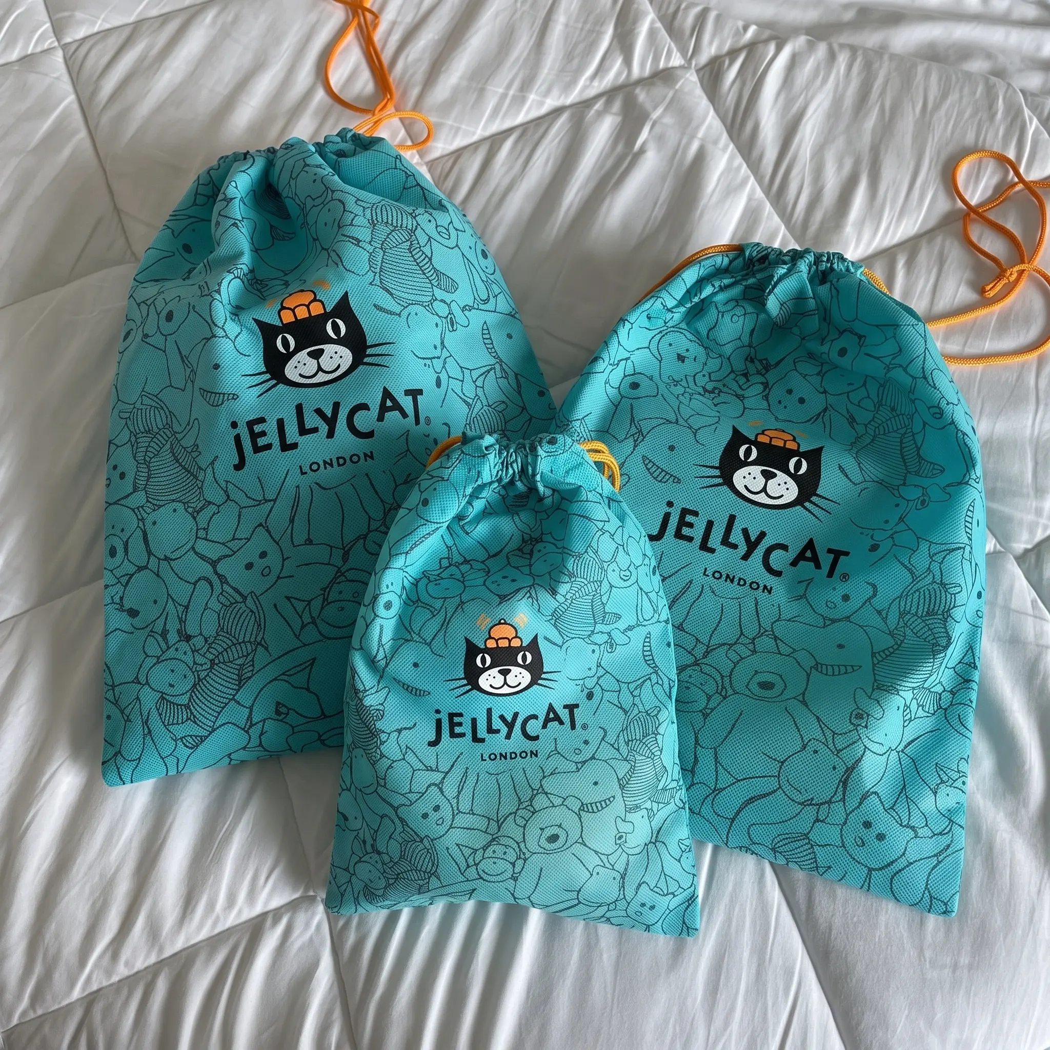 Jelly Cat Plush Toy Keychain Dust Bag, Unisex Plain Accessory for Storing Plush Toy Keychains