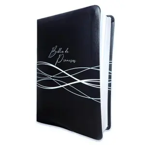 Biblia de Promesas Letra Grande RV1960, piel especial, negro moderno