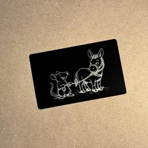 “Rat’s Ass” Wallet Card | Funny Metal Card | Zero Care Given