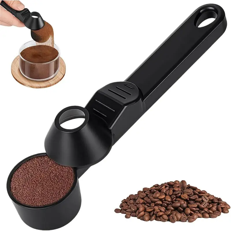 Coffee Scoop & Scoop Funnel Set - Universal Fit Scoop for Powder - Coffee Scoop and Funnel - Precision Pro Funnels Scoops with Accurate Dimensions Coffee Measuring Coffee Brewing Tools Coffee Making Tool Coffee Equipment