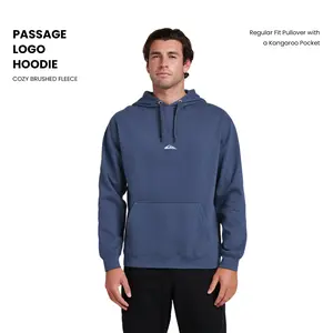 Quiksilver | Passage Logo Hoodie | Cozy Brushed Fleece | Regular Fit Pullover with a Kangaroo Pocket | Spring/Fall | Top Casual Fashion Sweatshirt Casual Loose Sweatshirt