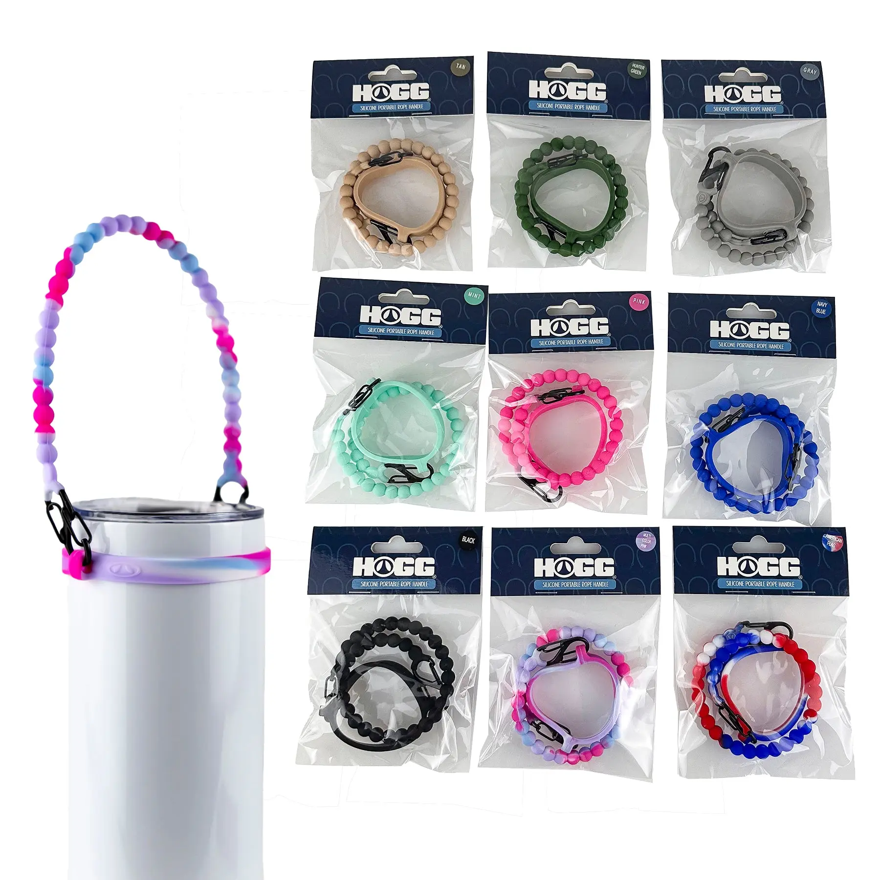 Silicone Portable Water Bottle Tumbler Holder, Once Size Fits Most 3oz - 40oz Cups & Tumblers, Trendy Gift Idea Silicone Portable Water Bottle Tumbler Holder, Once Size Fits Most 3oz - 40oz Cups & Tumblers, Trendy Gift Idea
