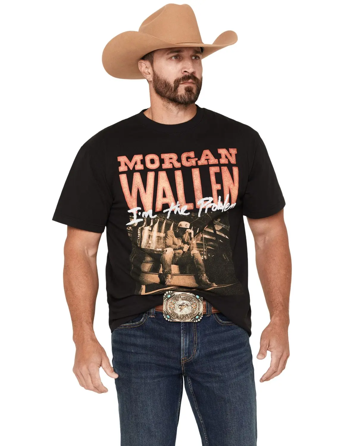 Morgan Wallen Men's Men'S Front Hit Short Sleeve Graphic T-Shirt - 39542037