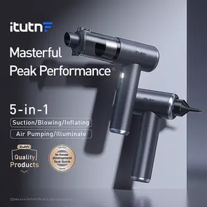 itutn Car Vacuum/Blower M8, 4-in-1 Mini Vacuum Cleaner Cordless & Air Duster ,15000Pa Powerful Suction, Handheld Portable Vacuum For Car, Home, PC, Keyboard, Desk, Pet Hair Cleaning