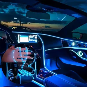 Car Interior Atmosphere Strip Light, RGB LED Car Interior Decorative Light with APP Control, USB Powered Drive LED Car Ambient Light, Car Accessories, Multifunctional Ambient Lights, Car Light Embellishments