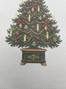 Classic Chistmas Tree Needlepoint Canvas