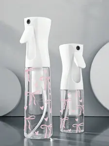 Bow-Knot Pattern Spray Bottle, Versatile Dispenser Bottle, PET refillable travel spray bottle, Refillable Design, professional high-pressure atomizing spray bottle, Plastic Bottles, Hair Styling Tool for Salons & Beauty Professionals