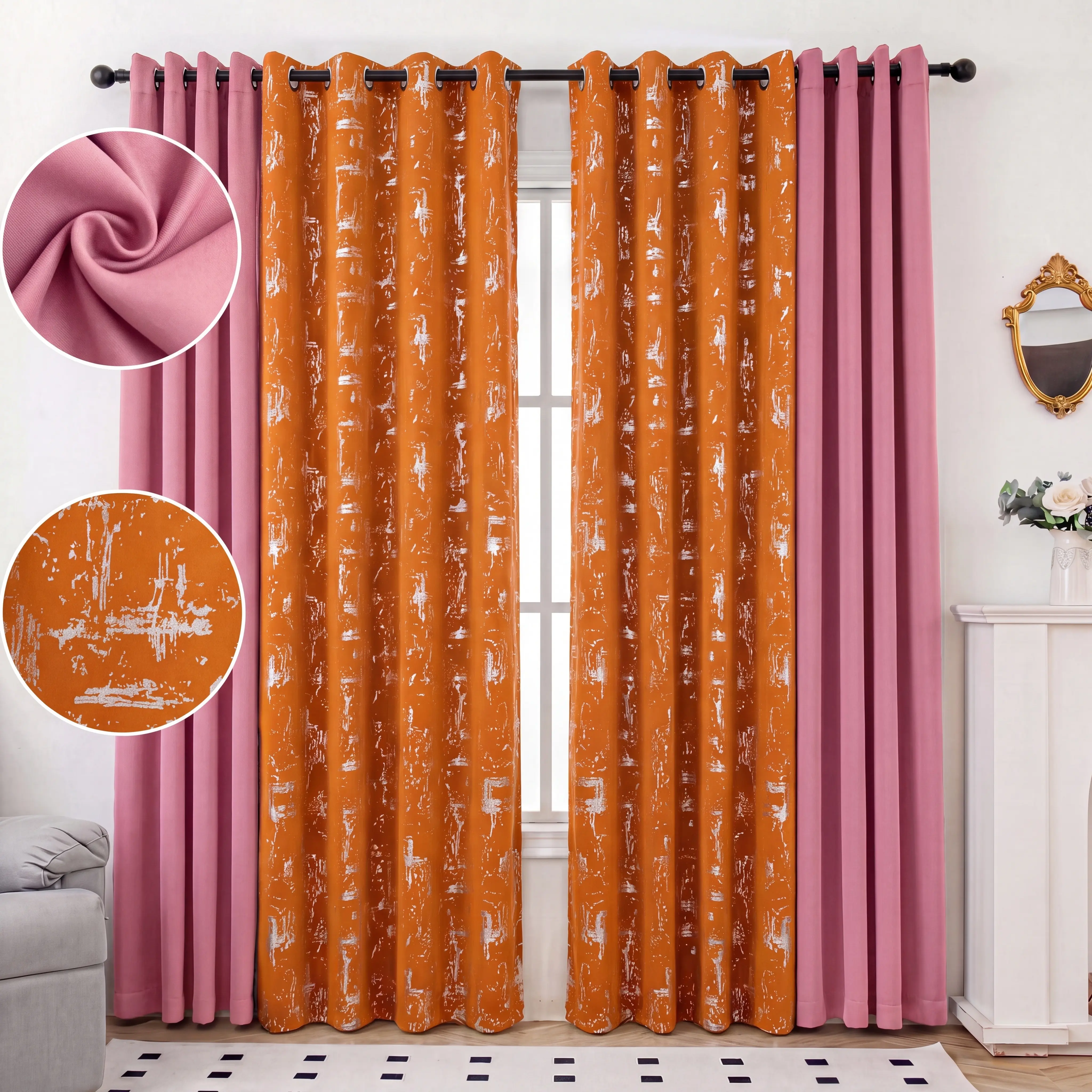 DUSTY ROSE+ORANGE