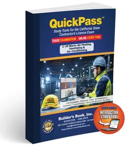 HVAC License Examination (C-20) - QuickPass Study Tool Book with Online Interactive Software