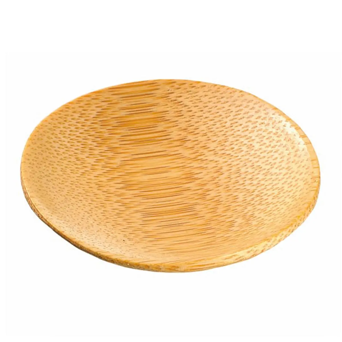 Ping Round Bamboo Mini Plates - 0.50 Oz 2.3 in Disposable Round Shape Personalised Sampling Plates, Kitchenware Tableware for Parties, Pack of 144, Mini Plate, 0.50Oz