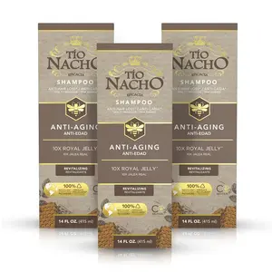 Tio Nacho Younger Looking Revitalizing Shampoo, 3 Pack,  with Royal Jelly, Aloe, Jojoba Antiaging, Haircare, 14 Ounces - 3 Pack Hydrate Conditioner Smooth