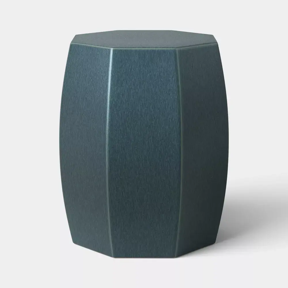 Ceramic Matte Glaze Side Table Dusty Blue - Threshold