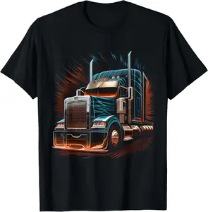 Cotton(pure) Truck Driver 18 Wheeler Trucker T-Shirt