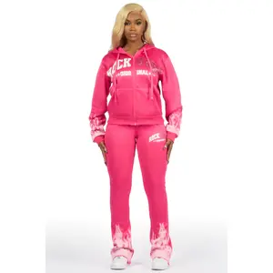 Neenah Hot Pink Rhinestone Stacked Track Set