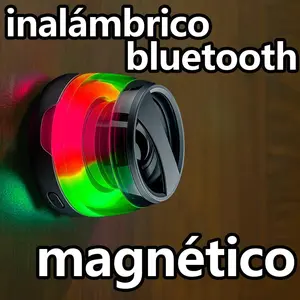 RGB Bluetooth 5.3 Speaker - Mini Portable with Magnetic Phone Holder| Wireless Sound + Charging| Compact Games/Everyday Use