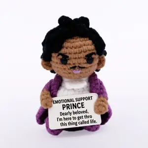 Emotional Support Prince Crochet Doll – Handmade Comfort Plush Gift for Women, Friends & Loved Ones