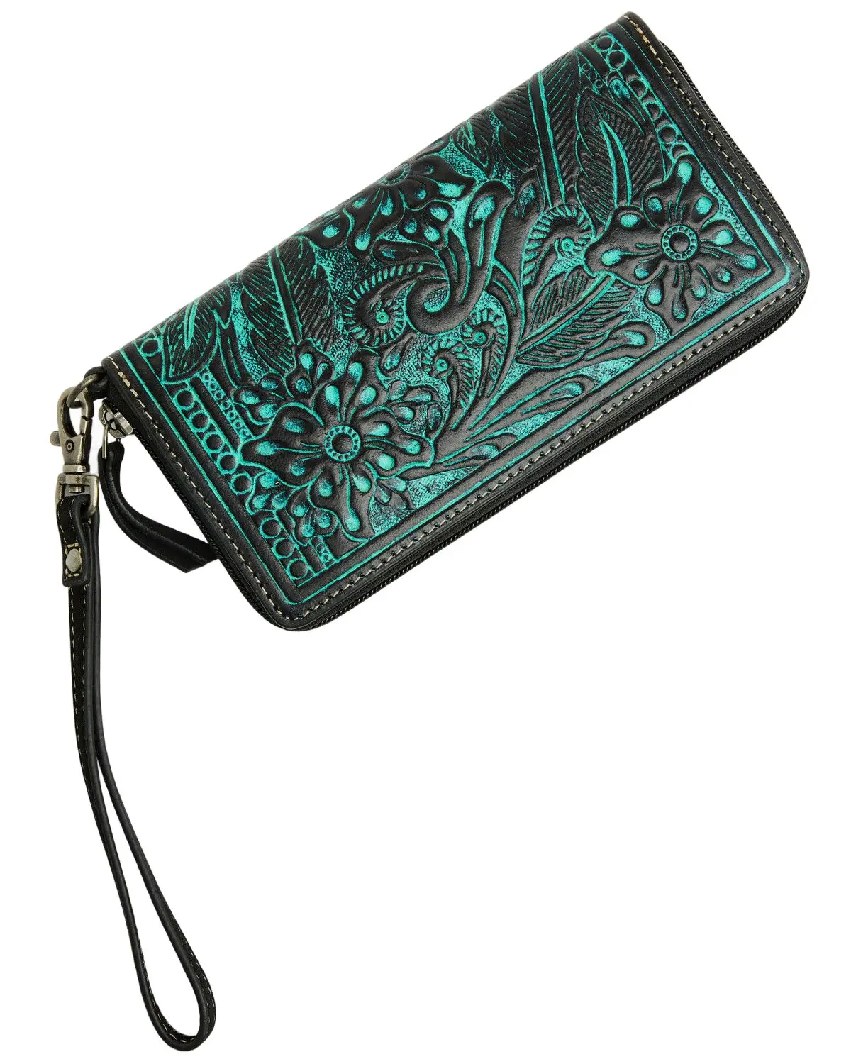 Shyanne Women's Women'S Tooled Leather Wristlet Wallet - Safa25wt1-Tuq